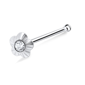 Stone Flower Shaped Bone Nose Stud NSKD-20